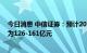 今日消息 中信证券：预计2025年我国气凝胶材料市场空间为126-161亿元