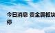 今日消息 贵金属板块直线拉升，深中华A涨停