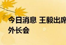 今日消息 王毅出席联合国安理会乌克兰问题外长会