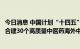 今日消息 中国计划“十四五”时期与共建“一带一路”国家合建30个高质量中医药海外中心