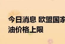 今日消息 欧盟国家计划推迟对俄罗斯实施石油价格上限