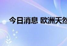 今日消息 欧洲天然气期货价格下跌5.7％