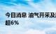 今日消息 油气开采及服务板块走低 博迈科跌超6%