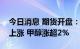 今日消息 期货开盘：国内期货夜盘开盘多数上涨 甲醇涨超2%