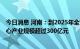 今日消息 河南：到2025年全省元宇宙产业发展初具规模 核心产业规模超过300亿元