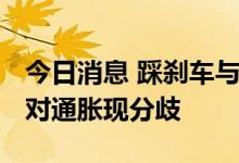 今日消息 踩刹车与加油门 英国政府与央行应对通胀现分歧