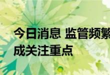 今日消息 监管频繁亮剑，私募机构信披风控成关注重点