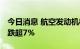 今日消息 航空发动机板块持续走低 宝色股份跌超7%