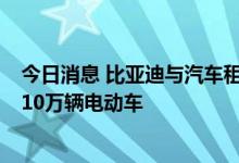 今日消息 比亚迪与汽车租赁公司SIXT达成合作 将提供至少10万辆电动车