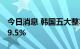 今日消息 韩国五大整车厂商9月销量同比增19.5%