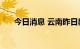 今日消息 云南昨日新增确诊病例14例