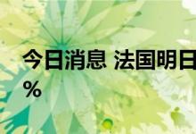 今日消息 法国明日交付的基荷电价上涨19.1%