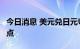 今日消息 美元兑日元USD/JPY短线下挫超30点