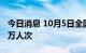 今日消息 10月5日全国铁路共发送旅客612.1万人次