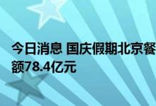 今日消息 国庆假期北京餐饮和电商等业态百家企业实现销售额78.4亿元