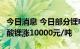 今日消息 今日部分锂电材料报价上涨  六氟磷酸锂涨10000元/吨