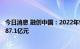 今日消息 融创中国：2022年9月实现合同销售金额约人民币87.1亿元