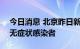 今日消息 北京昨日新增13例本土确诊和3例无症状感染者