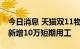 今日消息 天猫双11物流保障工作启动：菜鸟新增10万短期用工