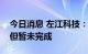 今日消息 左江科技：公司流片事项进展顺利但暂未完成