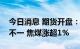 今日消息 期货开盘：国内期货夜盘开盘涨跌不一 焦煤涨超1%