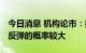 今日消息 机构论市：指数震荡 后市大盘震荡反弹的概率较大