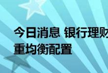 今日消息 银行理财公司密集调研，四季度侧重均衡配置