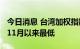 今日消息 台湾加权指数下跌3.7%  至2020年11月以来最低