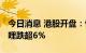 今日消息 港股开盘：恒指低开0.13% 哔哩哔哩跌超6%