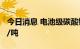 今日消息 电池级碳酸锂价格今日再涨3500元/吨