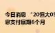 今日消息 “20恒大05”持有人会议：拟将利息支付展期6个月