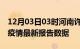 12月03日03时河南许昌疫情今天最新及许昌疫情最新报告数据