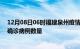 12月08日06时福建泉州疫情最新消息数据及泉州今日新增确诊病例数量