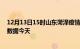 12月13日15时山东菏泽疫情今天最新及菏泽疫情最新实时数据今天