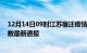 12月14日09时江苏宿迁疫情新增多少例及宿迁疫情确诊人数最新通报