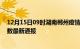 12月15日09时湖南郴州疫情人数总数及郴州疫情目前总人数最新通报