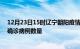 12月23日15时辽宁朝阳疫情累计确诊人数及朝阳今日新增确诊病例数量