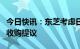 今日快讯：东芝考虑日本投资基金牵头财团的收购提议