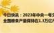 今日快讯：2023年中央一号文件：全力抓好粮食生产，确保全国粮食产量保持在1.3万亿斤以上