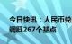 今日快讯：人民币兑美元中间价报6.8151，调贬267个基点