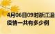 4月06日09时浙江温州疫情最新情况及温州疫情一共有多少例