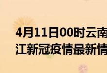 4月11日00时云南丽江目前疫情是怎样及丽江新冠疫情最新情况