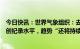 今日快讯：世界气象组织：去年冰川融化与海平面上升再达创纪录水平，趋势“还将持续数千年”