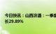 今日快讯：山西汾酒：一季度归母净利48.19亿元，同比增长29.89%