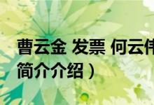 曹云金 发票 何云伟（曹云金发票事件是什么简介介绍）