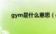 gym是什么意思（gym是什么意思）