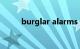 burglar alarms（burglar词根）