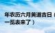 年农历六月黄道吉日（农历六月动土黄道吉日一览表来了）