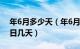 年6月多少天（年6月休息日几天 年6月工作日几天）