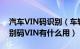 汽车VIN码识别（车辆识别码是什么 车辆识别码VIN有什么用）